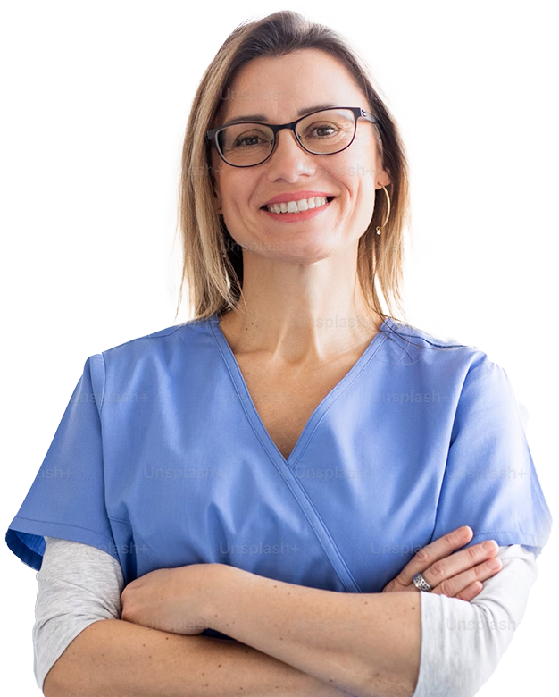 employees Image of a happy nurse.